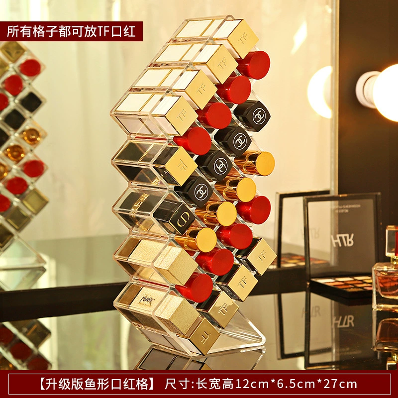 Lipstick, acrylic storage box, cosmetic table transparent stand, internet celebrity