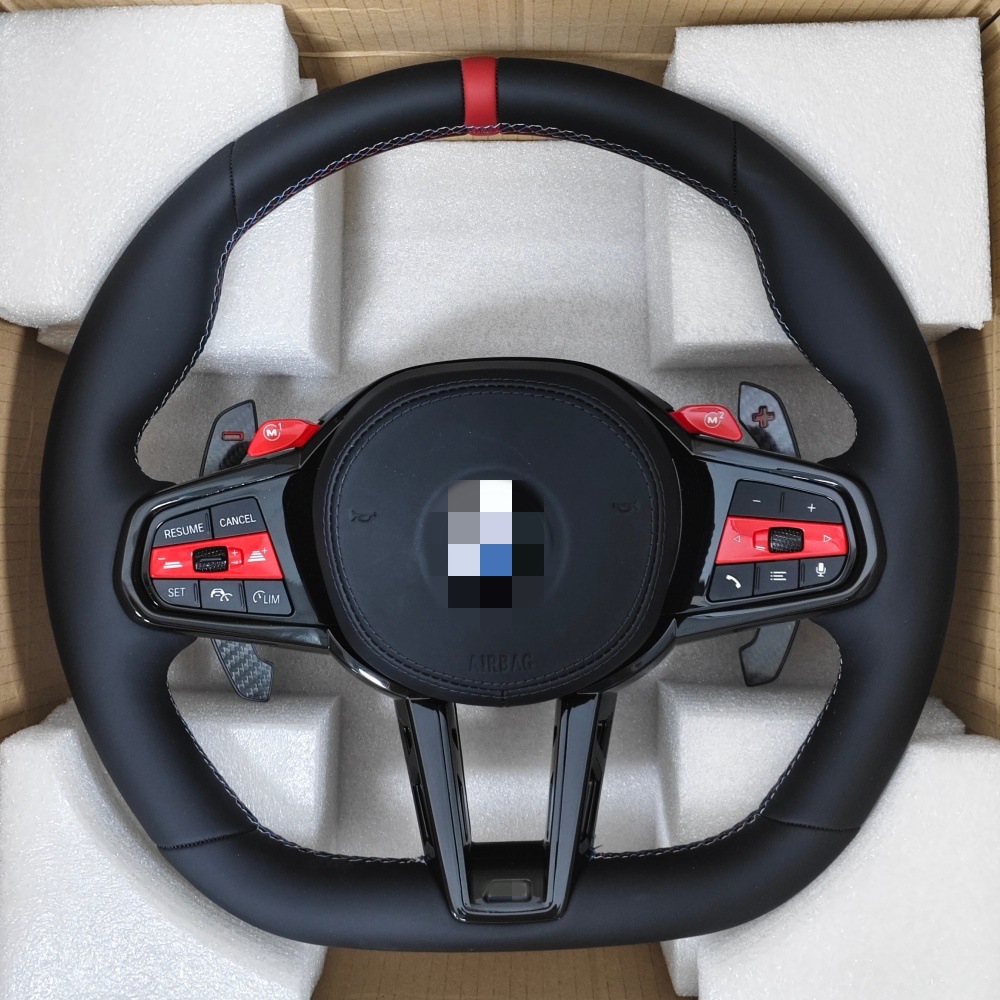 Suitable for BMW 1234567 series F10F20F30 G20G30 modification and upgrade to red CS steering wheel assembly