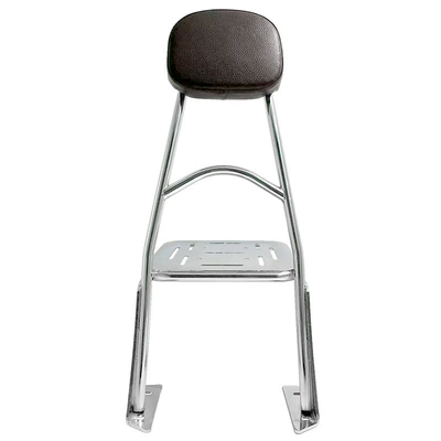 Yomi Motorcycle Rear Backrest and: Motorcycle tail - indian-style-backrest-rear-shelf-silver