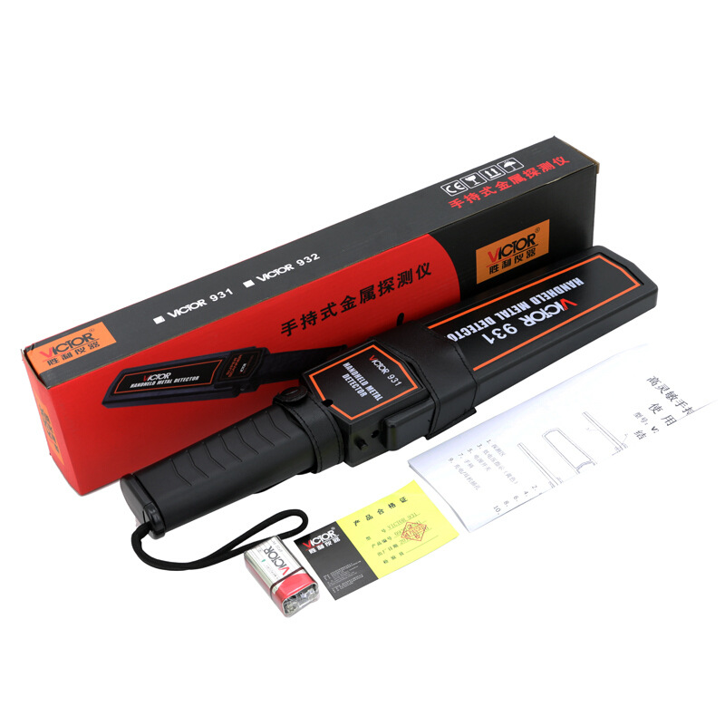 VICTOR胜利VC932金属探测器考场探测仪 车站安检探测仪金属检测仪