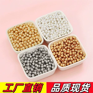 in stock stainless steel beads diy bracelet round beads beaded necklace beads titanium steel beads loose beads non-fading beads