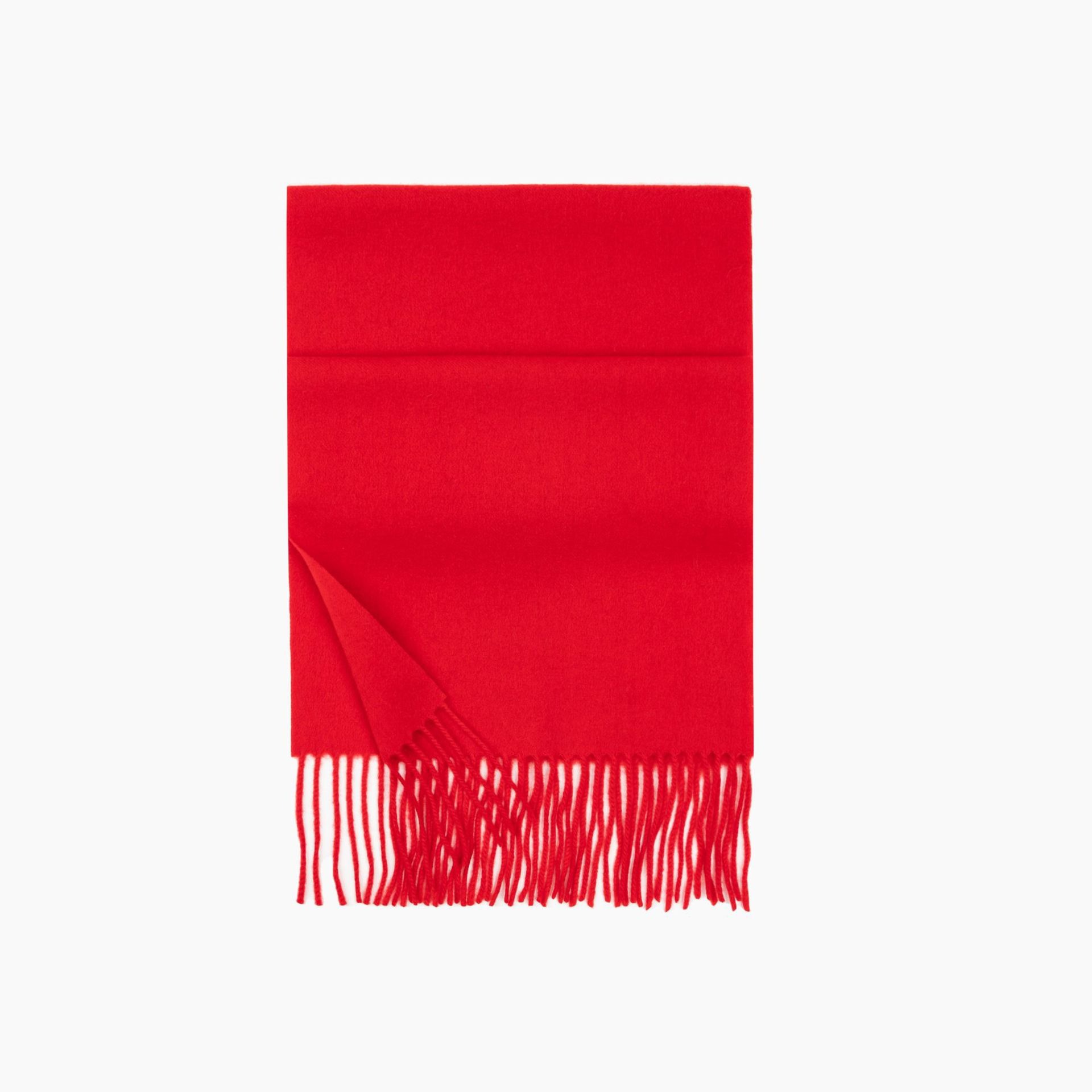100% bufandas de lana roja simple coreano otoño invierno atmósfera sensación de cuello sensación de alto nivel de regalo de reunión anual de chal universal