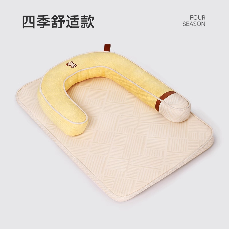 Hoopet perrera, cojín fresco de verano, nido para gatos extraíble y lavable, cuatro estaciones, mascota universal, estera para perros pequeños y medianos, cama para perros