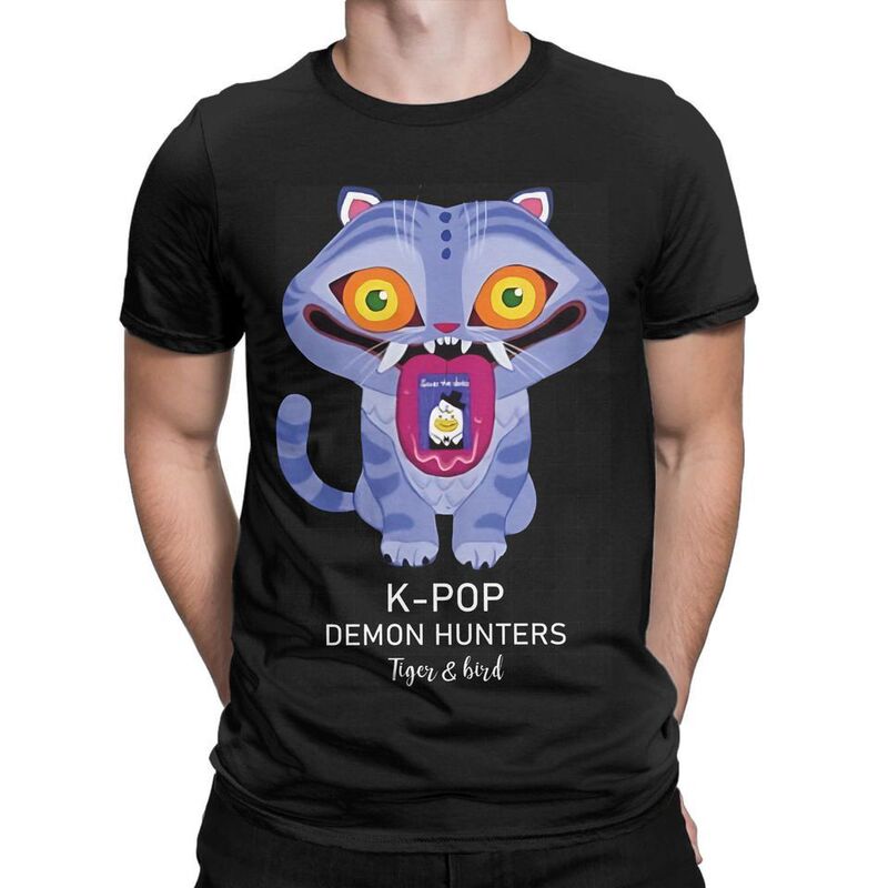 Men Women t Shirt K Pop Demon Hunter T-Shirt Hippie Tiger and Bird Hantrix Summer Tshirt Blouse