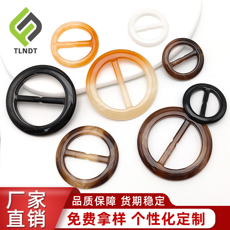 Custom clothing corner knot buckle high -end lumbar buckle T -shirt…