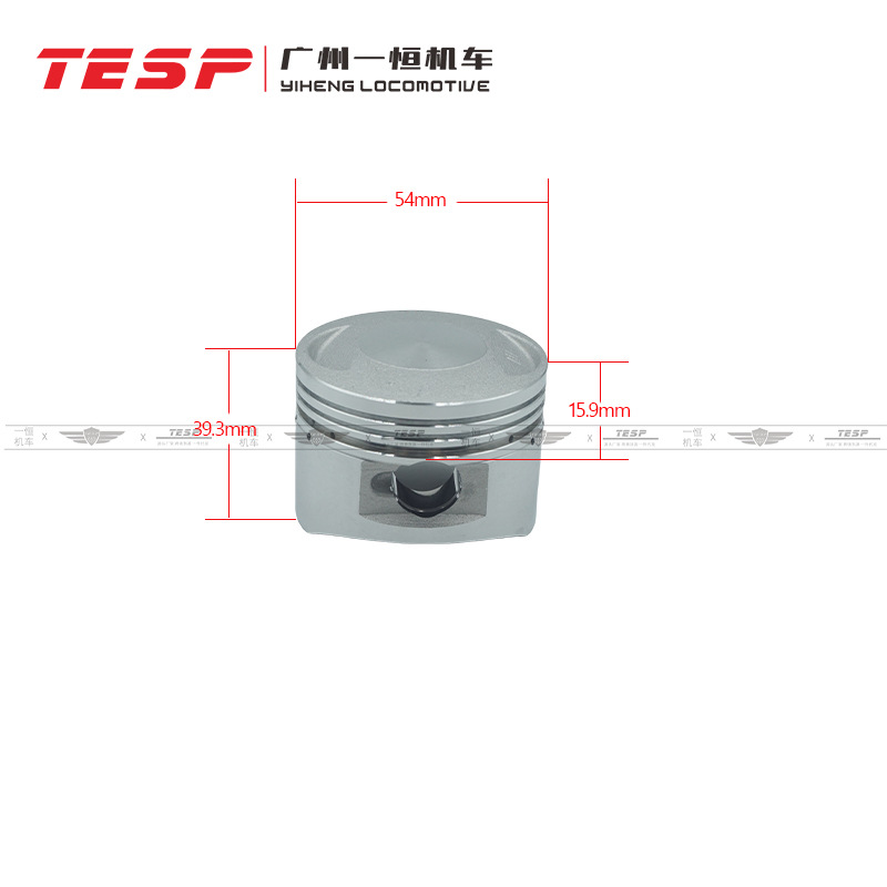 Ag100 52mm Motorcycle Piston Piston Ring Assembly Cylinder Engine Accessories Source Factory Wholesale