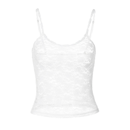 European and American clothing 2024 spring and summer new fashion and sexy pure lust style sweet and spicy plum blossom small suspenders with inner bottoming shirt for women