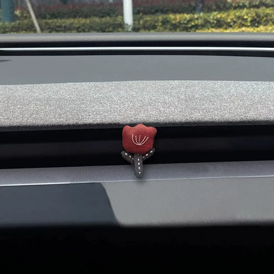 Car interior decoration accessories, car: Sürətlər qutusu və əl tormozu başlıqları - red-flower-1-air-vent-fragrance-diffuser