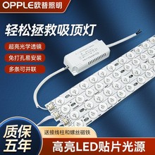 欧普吸顶灯客厅灯改造灯板长条灯泡灯管灯条灯芯灯盘替换灯条