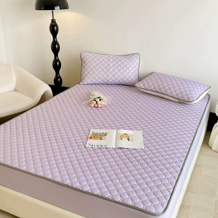 Mat, set, summer silk sheet for students, 3 piece set