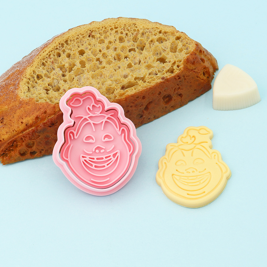 Molde de galletas de Nezha simulado, herramientas de repostería con diseños de dibujos animados de Ao Bing, Ao Guang, Shen Gongbao, Shijin y Bestia del Límite de la Emperatriz