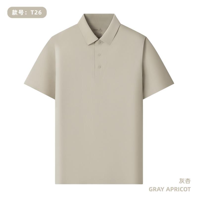 165 gramos de peso ligero todo sin marca de prensado de segundo cuello Polo personalizado LOGO café tienda de té de leche impresión de ropa de trabajo