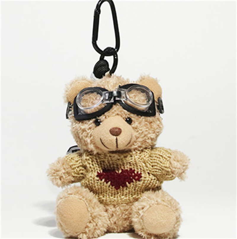 Llavero de felpa con forma de panda, colgante para bolso