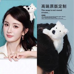 杨幂同款卡通小狗发夹女后脑勺夹大号鸭嘴夹发卡头饰侧边夹发饰