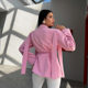 European and American Suit Collar Strap Suit Jacket Women's High-end Summer Dopamine Wear Women's Summer Spice Girls' Lace-up Jacket for Women