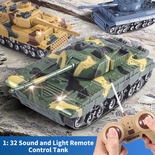Cross-border new remote control tank dynamic sound effect children's electric charging simulation military wholesale model tank remote control car