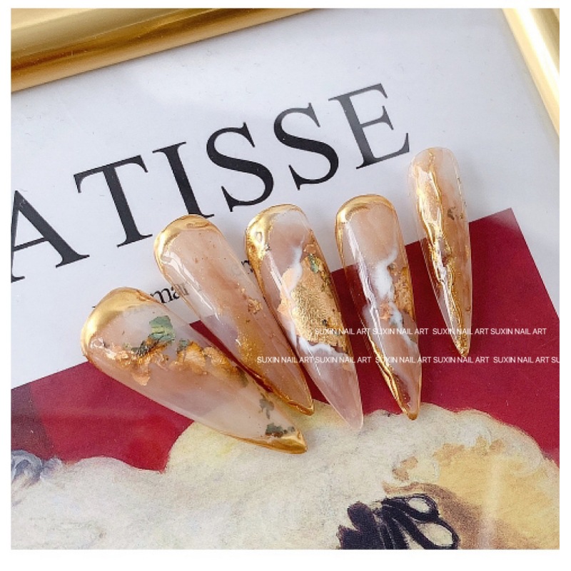 Japanese -style nail gold foil shining ultra -thin 2025 popular tin…