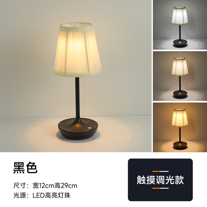 国境を越えた新製品の復古的で贅沢な布芸の部屋の明かりの寝室のレストランの雰囲気の明かりのベッドの頭は充電の電気スタンドを飾ります。|undefined