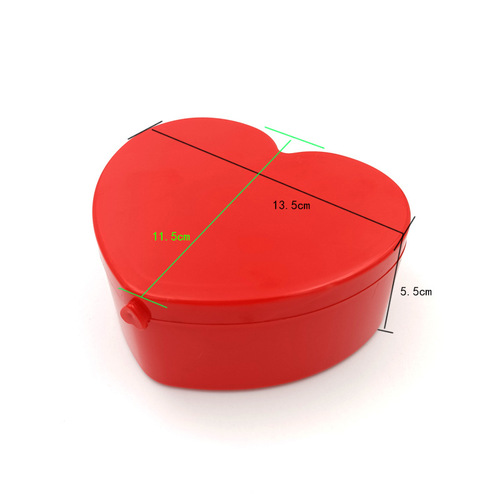 Children's DIY handmade clay toy box accessories embryo box peach heart transparent jewelry storage box love princess box