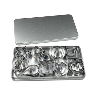 Stainless Steel 30-Piece Cookie Mold Set for Cookies, Chocolate, and Cake Baking DIY Floral Kitchen Tools