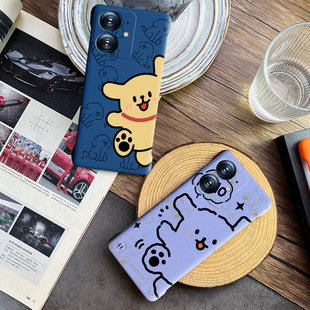 Suitable for real me Neo7SE phone case hard shell borderless anti-drop cartoon style real me Neo7X small yellow 2 hands
