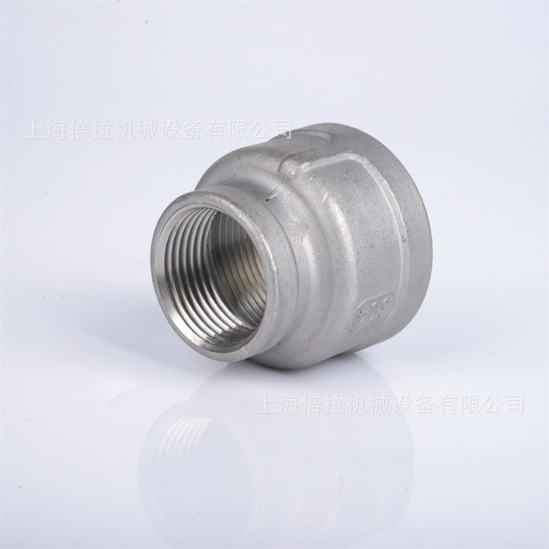 TENHEFLOW 内牙螺纹丝扣异径直通1_1/2"-3/4"不锈钢内丝接头 铸件