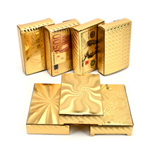 定制批发金箔扑克 源头厂家展会活动金箔卡牌 纪念品金箔扑克卡