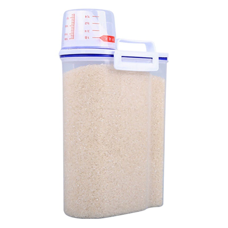 Зерновой резервуар Герметичный резервуар Ящик для хранения зерна Резервуар для хранения продуктов ПП пластиковый прозрачный герметичный резервуар