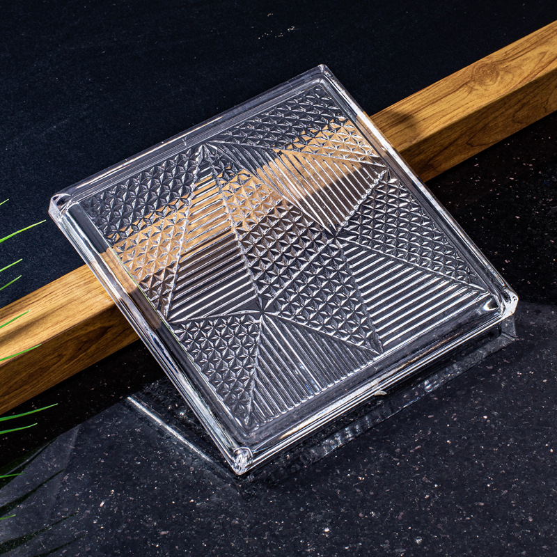 Cristal ladrillo de cristal ladrillo cuadrado ladrillo partición pasillo atrás mu pared jardín paisaje moda diamante superficie lámpara pared Super blanco