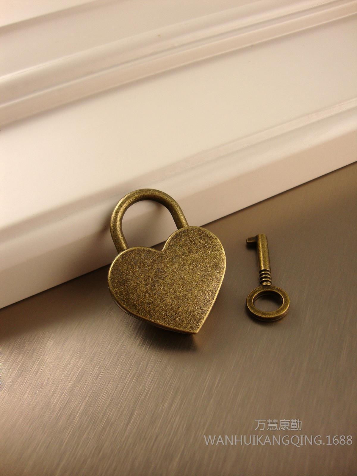 S004 하트자물쇠 [브론즈]