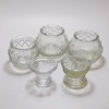 厂家订制玻璃莲花烛台批发 烛台蜡烛杯佛教用酥油灯 蜡烛罐|ru