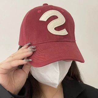 SAYA潮牌大S字母刺绣男女款百搭鸭舌帽休闲风春秋弯檐情侣棒球帽