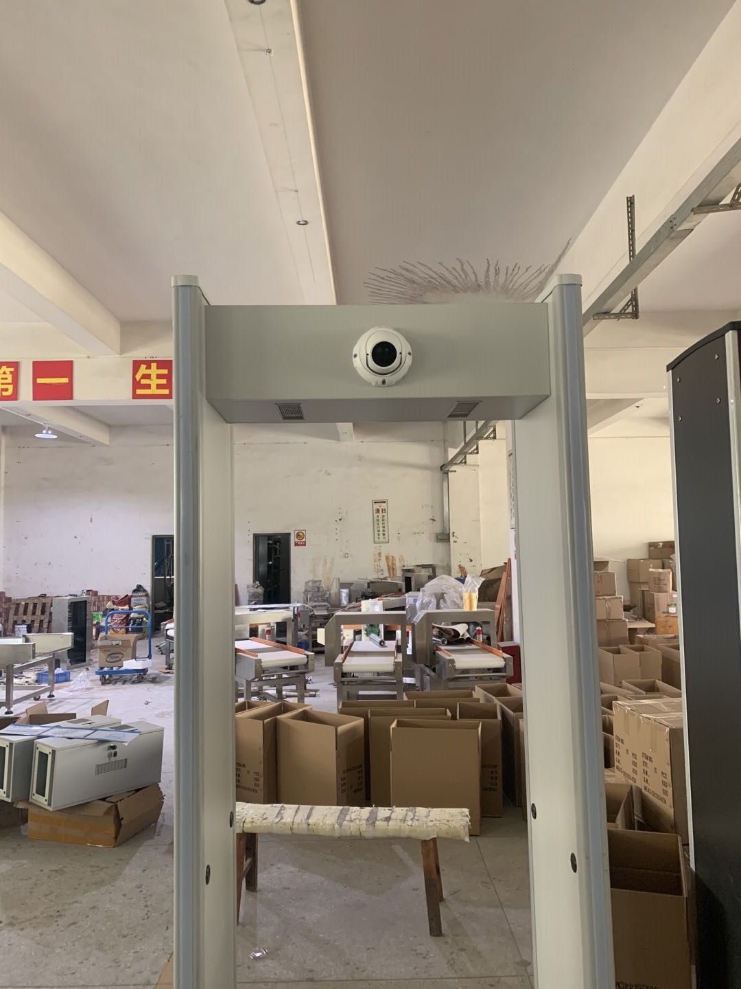 人体测温热成像测温安检门 学校通过式测温门测温金属一体 安检门