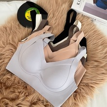汕头内衣定制光面大码无痕外扩内衣加宽肩带收哺乳防下垂文胸罩女