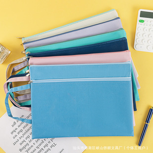 Printed logo Large-capacity Zipper Storage Bag Oxford Thickeneded Waterproof Maternity Check-up Bag Student Training Document Bag
