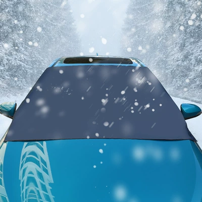 Car Snow Cover, Front Windshield Cover, Anti-Freeze and Snow-Proof Winter Front Snow Cover, Magnetic Snow-Proof and Frost-Proof Cover (Other Automotive Safety Supplies)