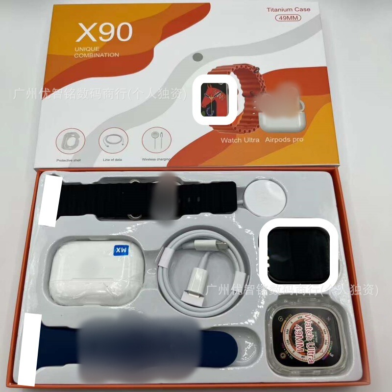 X90 Smart Watch Dual Strap Bluetooth Headset Set Information Reminder Bluetooth Call Sports Health Monitoring X90 Smart Watch Dual Strap Bluetooth Headset Set Information Reminder Bluetooth Call Sports Health Monitoring