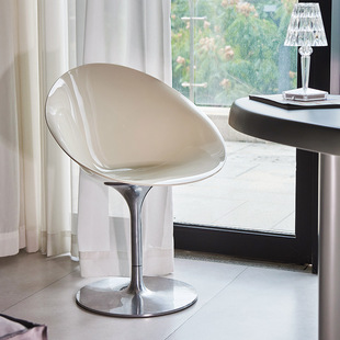 Acrylic Chair ins Internet Famous Cupid Chair Creative Leisure Swivel Chair Nordic Coffee Shop Transparent Dining Chair Negotiation Chair