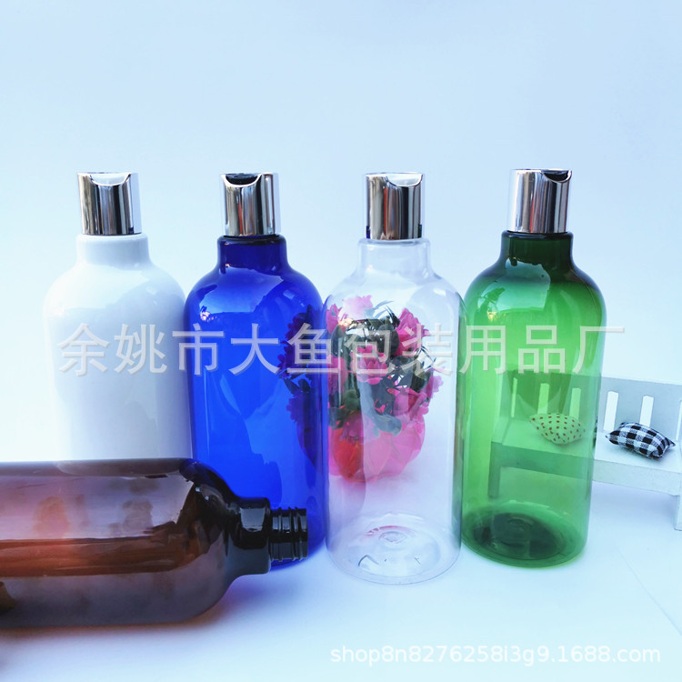 500ml毫升长劲PET塑料瓶配电化铝千秋盖24-410口径精油瓶身体乳液