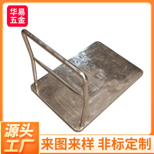 Customized 304 Stainless Steel Trolley 201 Stainless Steel Tool Cart Silent Flat Trolley Foldable Trolley Factory