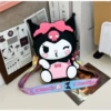 Scarf, black shoulder bag