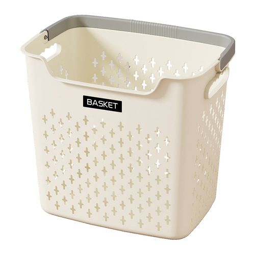 Sanitary cleaning basket clothing storage basket plastic handle basket dirty clothes laundry basket household large capacity dirty clothes basket