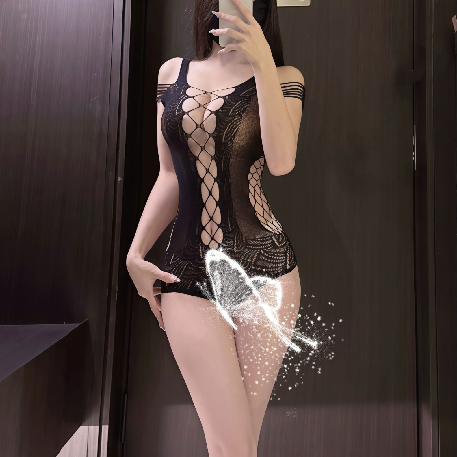 Black Lace Ultra-Thin Anti-Snag Sheer Pantyhose for Women, Sexy Summer Fishnet Leggings Tights