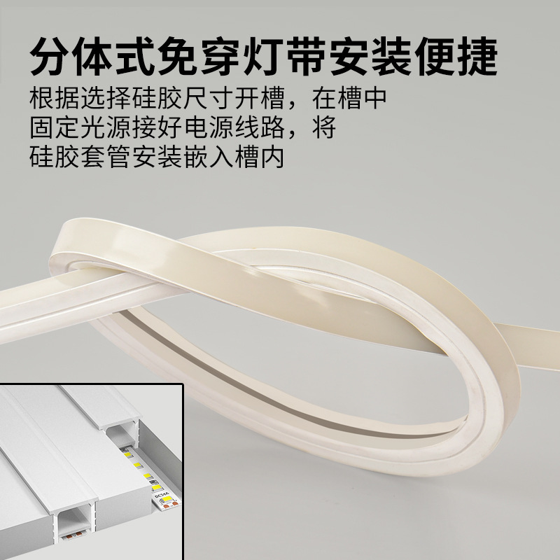 Tira de Luz LED Flexible de Silicona 24V Impermeable para Interiores