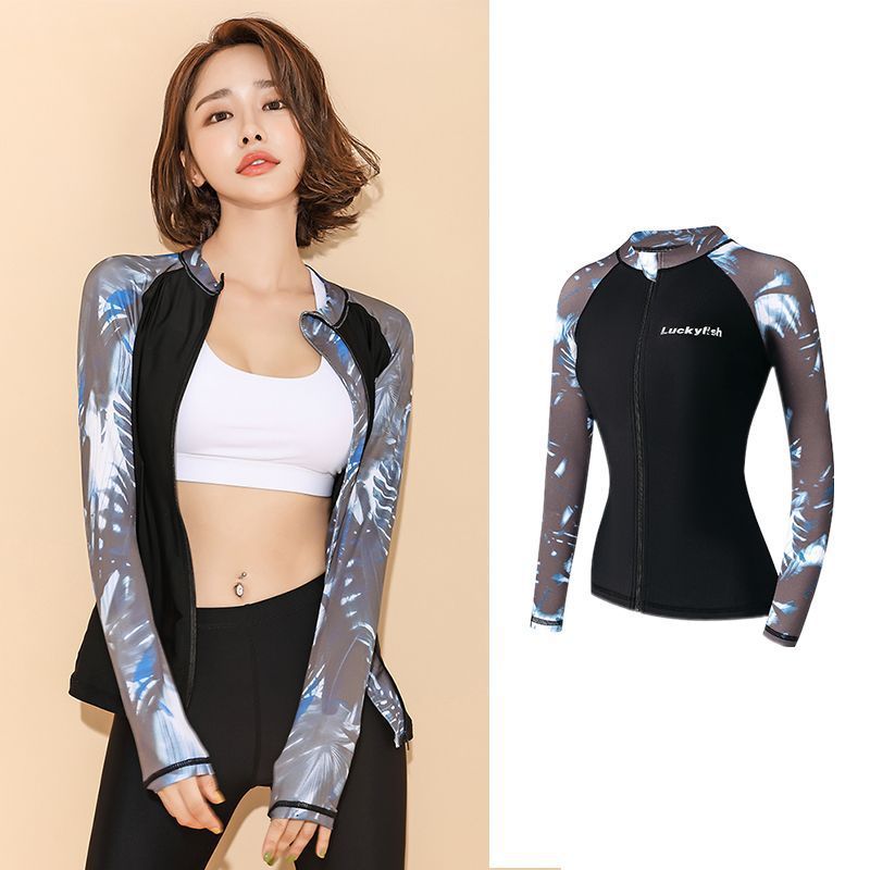 Han nuevo traje de buceo de mujer de manga larga conservador de secado rápido buceo spa madre trajes de baño fábrica comercio al por mayor