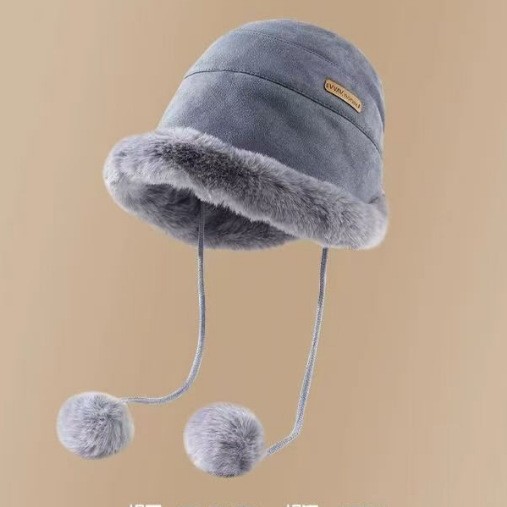 더블볼 몽골리안 모자 [그레이]