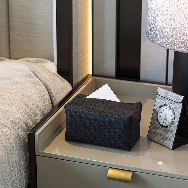 Caja de pañuelos de cuero nórdico hogar sala de estar caja de almacenamiento de pañuelos coche Bolsa de pañuelos restaurante Hotel caja de pañuelos