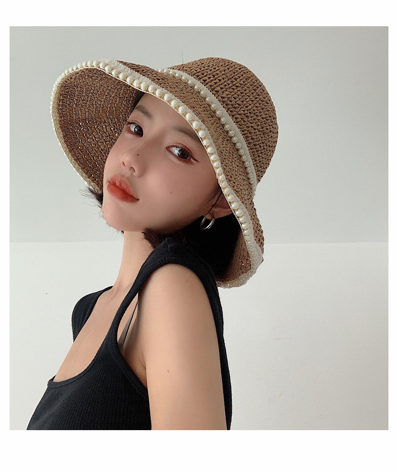 Women's Vintage Style Color Block Curved Eaves Bucket Hat display picture 3