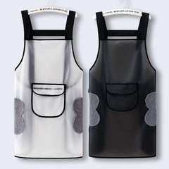 TPU防水・防油エプロン、洗濯不要、拭いてきれい、女性用エプロン、キッチン、家庭料理、汚れにくい男女兼用エプロン