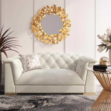 地中海时尚个性拉扣布艺沙发客厅别墅大户型会谈休息区设计师设计